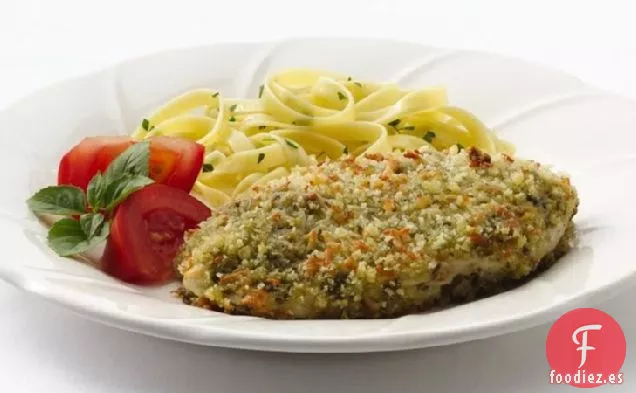 Pollo a la Parmesano al Pesto