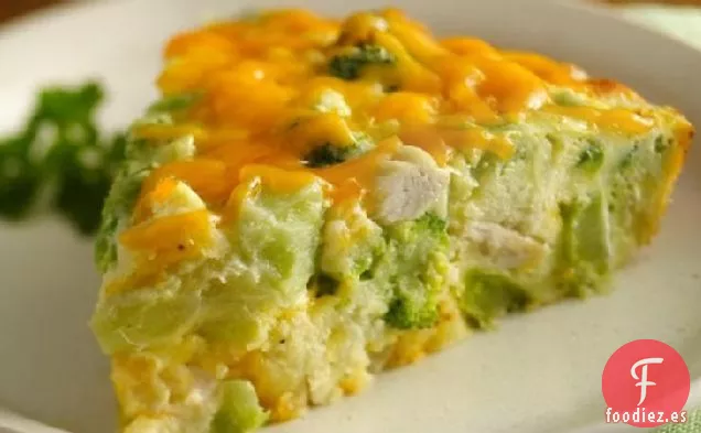 Pastel de Brócoli y Pollo Increíblemente Fácil sin Gluten