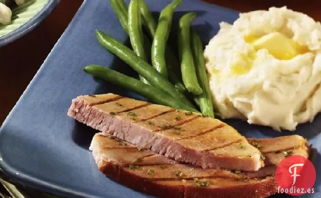 Filete de Jamón con Glaseado de Manzana