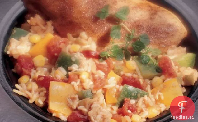 Pollo Cajún y Arroz