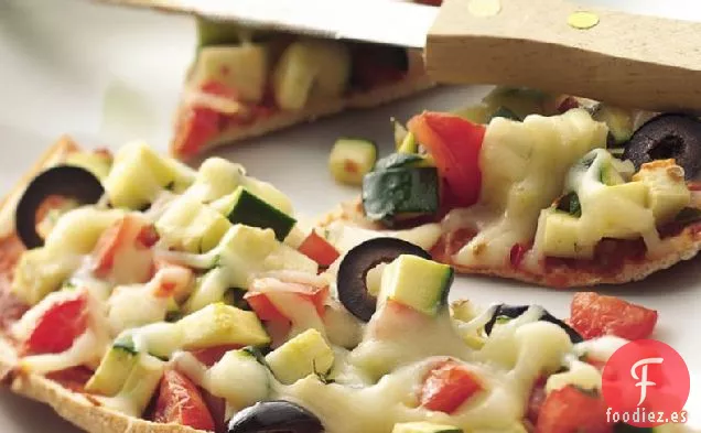 Mini Pizzas de Verduras y Queso
