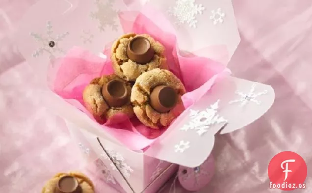 Galletas de Mantequilla de Maní con Tapa de Caramelo