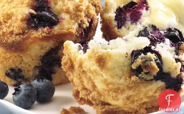 Muffins de Arándanos con Tapa de Streusel