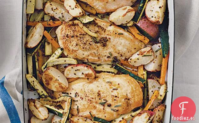 Pollo al Romero con Calabacín