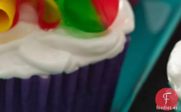 Cupcakes de Flores con Sabor a Fruta