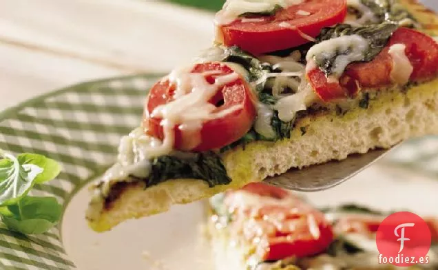 Pizza al Pesto Italiana a la Parrilla