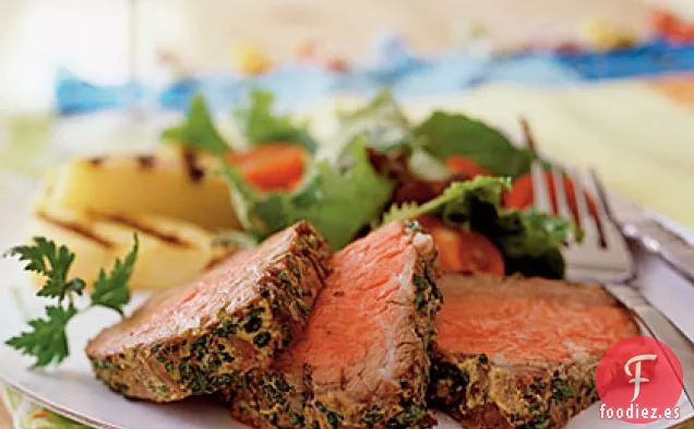 Solomillo de Ternera con Mostaza y Hierbas