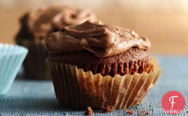 Cupcakes de Malta de Chocolate Helado