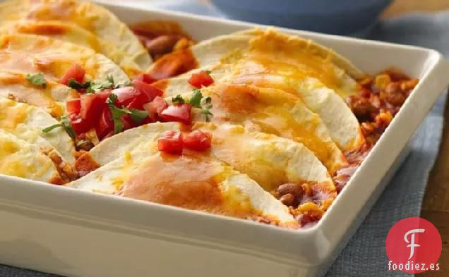 Enchiladas de Arroz Mexicano Sin Rollo