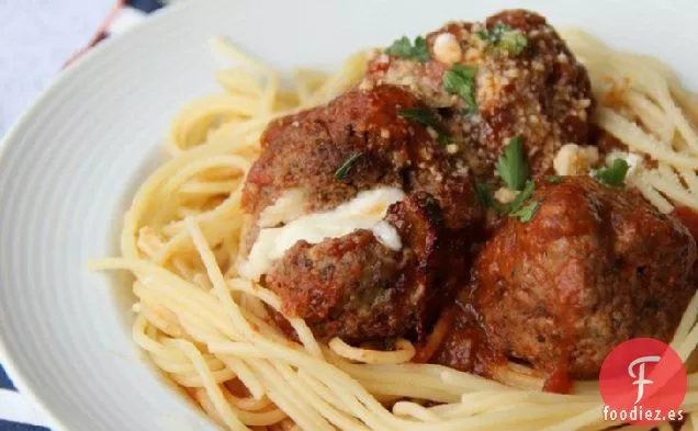 Albóndigas Rellenas De Queso de Cocción Lenta