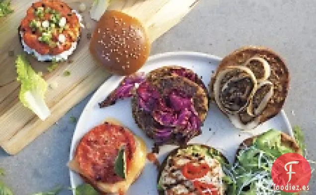 Hamburguesas con queso feta y Quinua