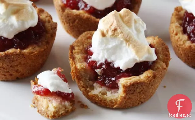 Mini Tartas de Merengue de Arándanos