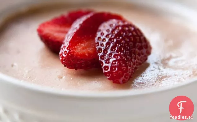 Tarta de Queso de Fresa de Cocción Lenta para Dos