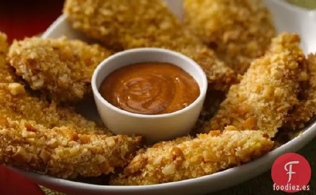 Tiras de Pollo de Cacahuete Asiático