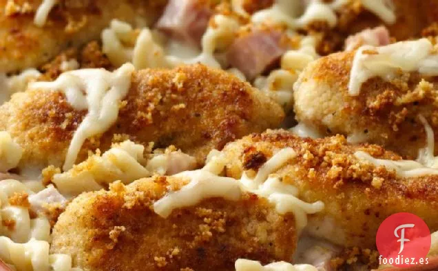Pollo Crujiente con Parmesano a la Cordon Bleu