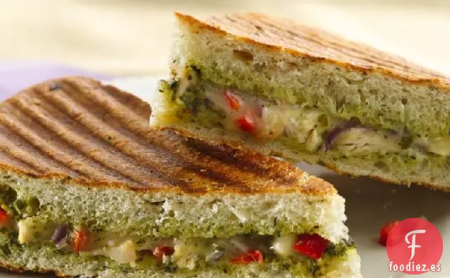 Panini de Pesto de Pollo