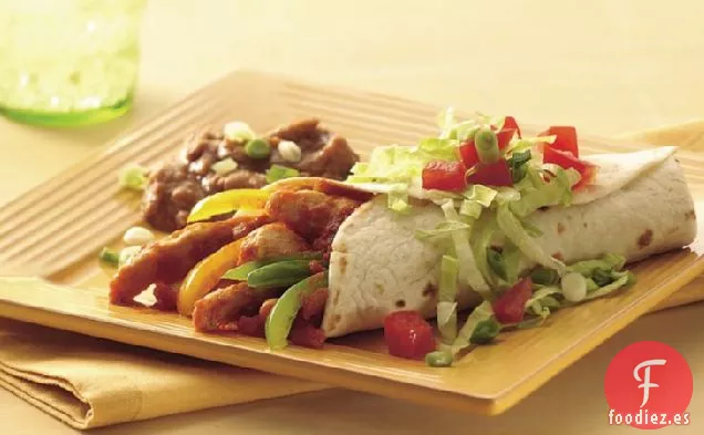 Burritos de Pollo con Salsa Fácil