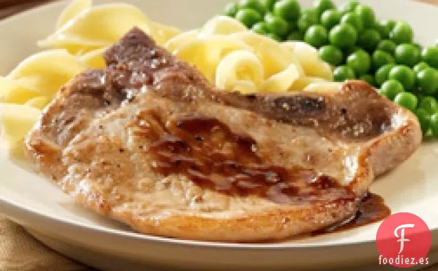 Chuletas De Cerdo Con Miel y mostaza Para Dos