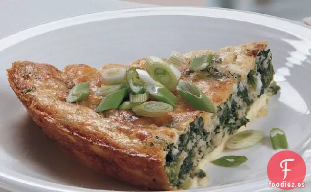Pastel de Queso Parmesano de Espinacas Increíblemente Fácil