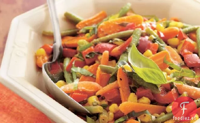 Verduras Asadas con Albahaca (Tamaño de Multitud)