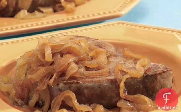 Filetes de Atún con Cebolla Caramelizada