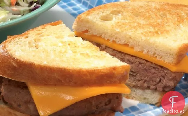 Hamburguesas de Queso Cheddar a la Parrilla