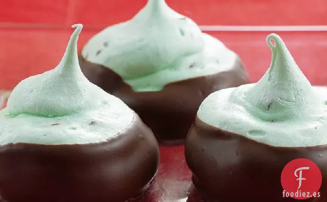 Merengues con Chispas de Chocolate y Menta Sin Gluten