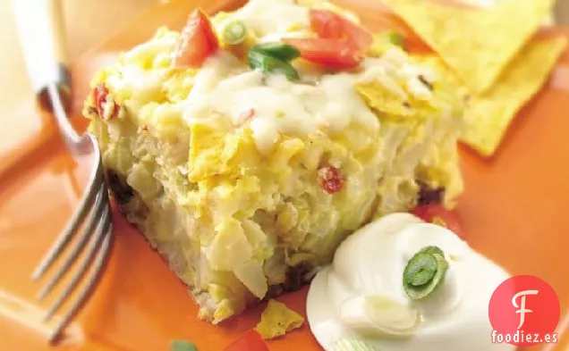 Chile con Queso y Huevo Horneado