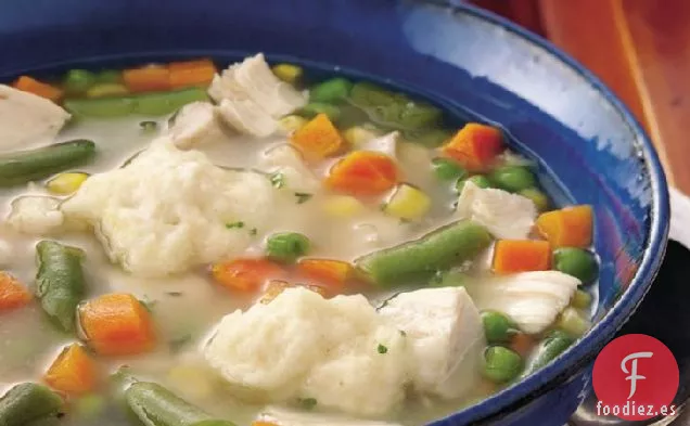 Sopa de Pollo y Verduras con Albóndigas