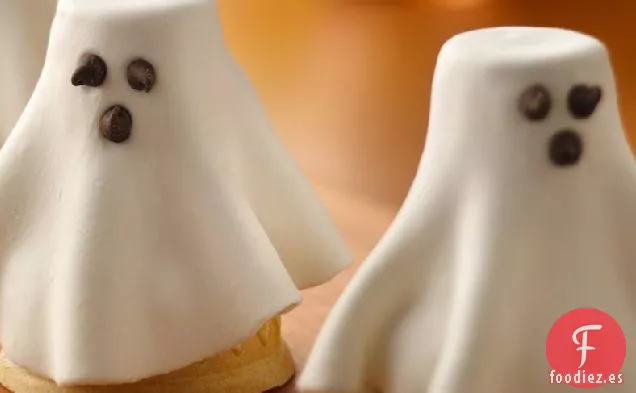 Fantasmas de Cono de Cupcake de Halloween