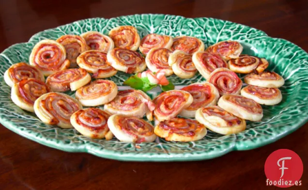 Espirales De Jamón Con Mostaza De Miel