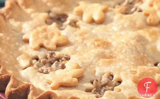Pastel de Carne de Res y Champiñones Salados