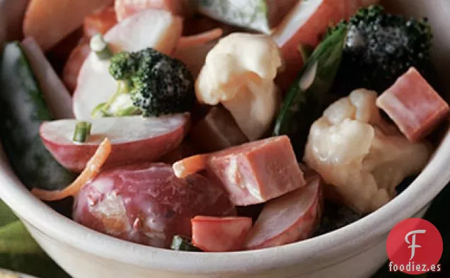 Ensalada de Mostaza, Patata, Verduras y Jamón