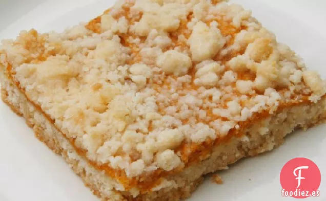 Barras de Galletas de Streusel de Calabaza