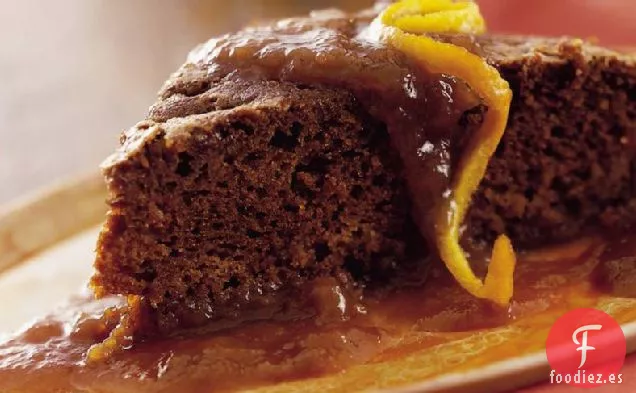 Pastel de Pudín de Naranja con Pan de Jengibre