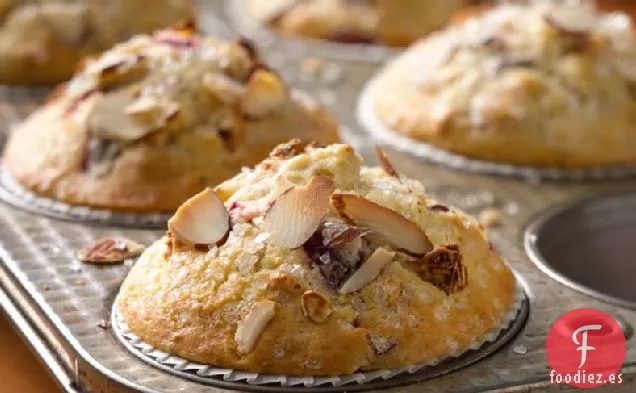 Muffins de Granola de Almendras y Arándanos