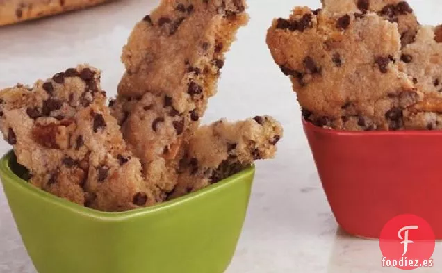 Galletas de Nuez con Chispas de Chocolate Quebradizas