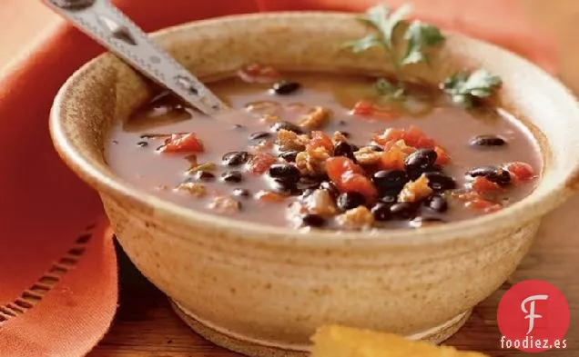 Chile Picante de Barbacoa de Frijoles Negros