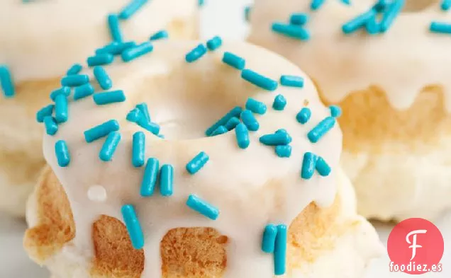 Rosquillas de Vainilla al Horno con Glaseado de Vainilla