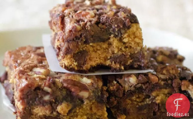 Barras de Galletas Brownie de Frambuesa