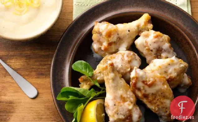 Alitas de Pollo Cremosas con Queso Parmesano y Ajo - Sin Gluten Recetas
