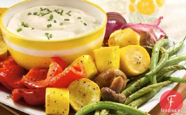 Verduras Asadas con Salsa Picante de Aïoli