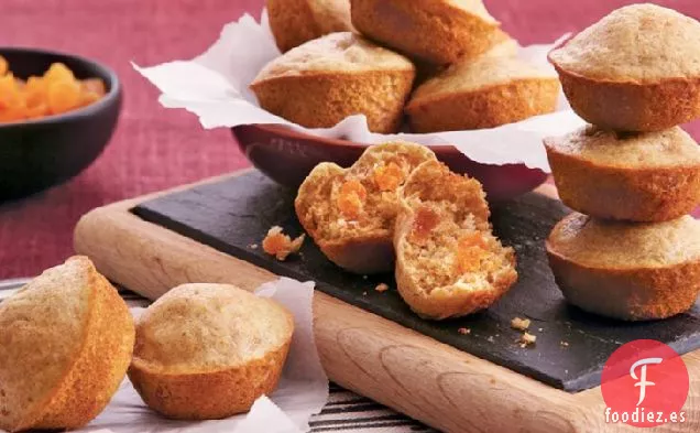 Mini Muffins de Albaricoque de Trigo Integral