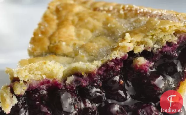 Tarta de Arándanos sin Gluten con Corteza de Harina de Maíz