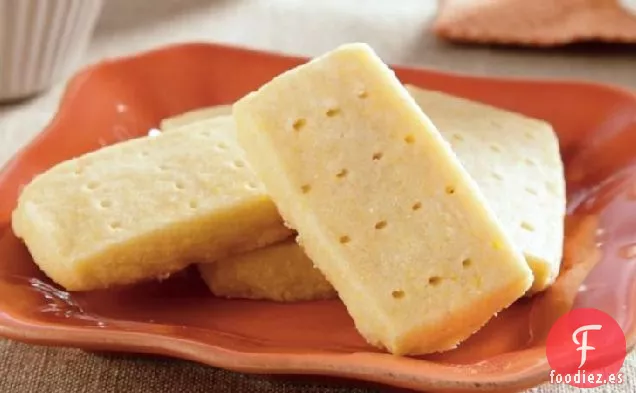 Limón Harina De Maíz Shortbread