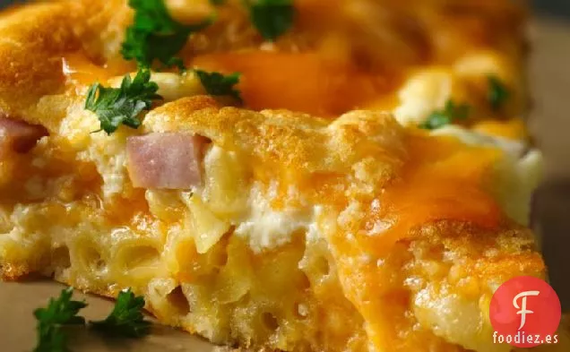 Pastel de Jamón con Macarrones y Queso