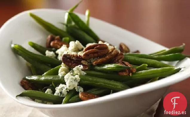 Judías Verdes Pecanas con Queso Azul