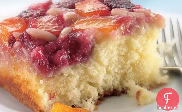 Tarta Invertida de Frambuesa y Mango