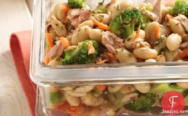 Ensalada de Frijoles Cannellini y Atún