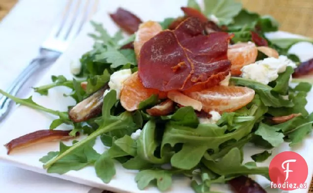 Jamón Crujiente y Ensalada de Naranja